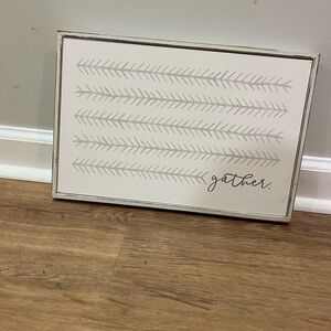 White Gather Wall Art